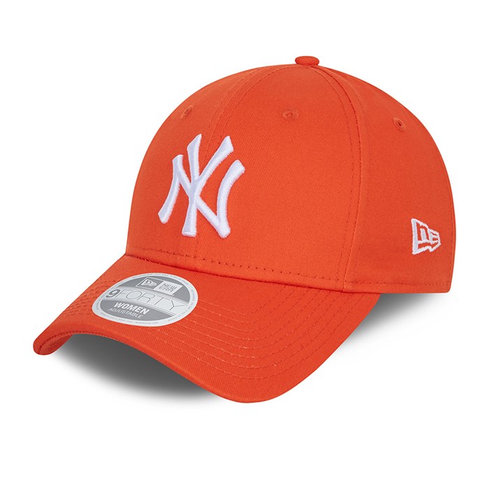New York Yankees League Essential Naiset 9FORTY Lippis Oranssi - New Era Lippikset Tukkukauppa FI-436289